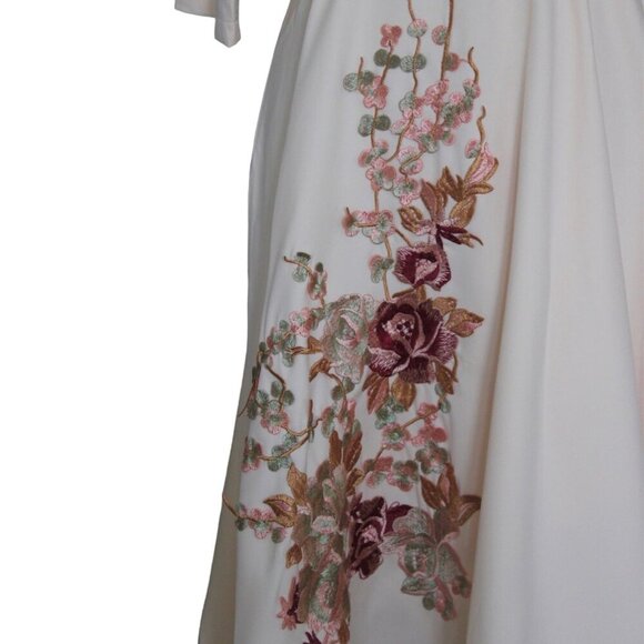 Light yellow floral midi dress - Picture 7 of 7